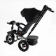 Дитячий триколісний велосипед Best Trike 6088 F надувні/фара, з USB, пультом, батьківською ручкою (Черный) - зображення 3