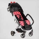 Прогулянкова коляска Joy Elegans A-12295 (Чорно-червоний) - зображення 3