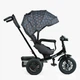 Детский трехколесный велосипед Best Trike Perfetto 8066 надувные колеса, музыкальная панель + USB, с родительской ручкой (Черно-синий) - изображение 2