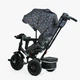 Детский трехколесный велосипед Best Trike Perfetto 8066 надувные колеса, музыкальная панель + USB, с родительской ручкой (Черно-синий) - изображение 3