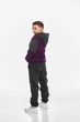 Детский спортивный утепленный костюм Kindamor Active Heat Grey/Purple, флис для мальчика 122 см серый с фиолетовым - изображение 4