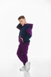 Детский спортивный утепленный костюм Kindamor Active Heat Purple/Blue, флис для мальчика 134 см фиолетовый с синим - изображение 5