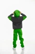 Дитячий спортивний утеплений костюм Kindamor Snug Princess Green/Grey, флис для дівчинки 122 см зелений з сірим - зображення 3