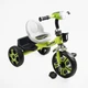 Детский трехколесный велосипед без ручки Best Trike BS с багажником и фарой (Салатовый) - изображение 1