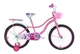 Детский велосипед для девочки 20 дюймов Crossride Rose с корзиной и багажником (Розовый) - изображение 1