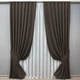 Комплект готовых штор VR-Textil Микровелюр Petek YL № 1892ш Венге 150х270 см 2 шт (33-0950) - изображение 2