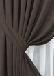 Комплект готовых штор VR-Textil Микровелюр Petek YL № 1892ш Венге 150х270 см 2 шт (33-0950) - изображение 5