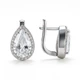 Серьги серебряные дорожка с фианитами Silver Style (24781.69 sku:2300104016227) - изображение 2