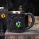 Кружка подарочная Глаз Дракона готический стиль 3D декор черная 450 мл - изображение 6