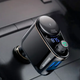 FM-модулятор (трансмиттер) Baseus Lokomotive S-06 Black (CCALL-RH01) автомобильное зарядное устройство - изображение 6