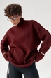 Туніка в рубчик колір бордо розмір ONE SIZE FL_002902 - зображення 2