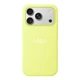 Чохол Silicone Case with MagSafe IC для iPhone 17 Pro Neon Yellow - зображення 1