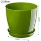 Doniczka z podstawką Kadax Agen 28 cm Zielona (K1077) - obraz 2