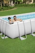 Басейн каркасний прямокутний Bestway Rack Pool POWERSteel 956 x 488 x 132 см з пісочним фільтром - білий - изображение 3