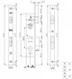 Замок с защелкой KALE 153P-25 (16 мм) для металлопластиковой двери (153-P-25) - изображение 3