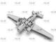 Сборная модель ICM – Do 217K-2 с управляемыми бомбами Fritz-X (48275) - изображение 6