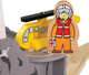 Zestaw drewniany Bigjigs Rail Czterostronny tunel z latarnią morską i heliportem (0691621722831) - obraz 5