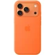Чехол панель силиконовый OEM Premium Silicone case with Magsafe MagFit Magnetic Ring для Apple iPhone 17 Pro (6.3") Pole Orange - изображение 2