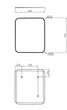 Зеркало Juventa Aluminum Simple AlumSM-70 в черной раме без подсветки 700х600 - изображение 7