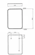 Зеркало Juventa Aluminum Simple AlumSM-80 в черной раме без подсветки 800х600 - изображение 7