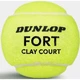 Набір м'ячів для тенісу Dunlop FORT CLAY COURT 4B жовтий (4 штуки) 601613 - зображення 2