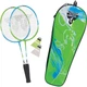 Набор для бадминтона детский Talbot BADMINTON SET 2-ATTACKER JUNIOR (2 ракетки, 2 волана, чехол) салатово-голубой 449410 - изображение 1