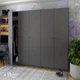 Комплект шкафов для одежды Doros Промо (2 шт.) 225х48х204 см Графит (DRS-011213) - изображение 6