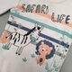 Боді для малюків з довгим рукавом з інтерлоку Minikin Safari dreams 194070368 Білий з кораловим 74 - изображение 2