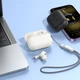 Бездротові навушники HOCO EQ9 Plus Duke true wireless ANC Noise Reduction BT headset Milky White (6942007612852) - изображение 7