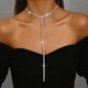 Ланцюжок-чокер зі стразами Honey Fashion Accessories сріблястий (12-245) - изображение 1