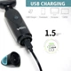 Електробритва тример VGR V-601 2в1 акумуляторна водонепроникна IPX4 з USB зарядкою сіткова бритва та тример для носа і вух - изображение 8