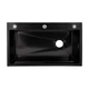Lidz Handmade H7545B Мийка для кухні інтегрована Decor Black PVD Honeycomb 3,0/1,0 мм LDH7545BDECPVD48373 - зображення 3