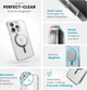 Чехол противоударный Speck Presidio Clear Case MagSafe для Apple Iphone 15 Pro (6.1") Прозрачный 150559-3240 - изображение 13