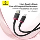 Кабель Baseus Dura Series Fast Charging Cable USB to Type-C 60W 1m Red+Black (P10377802U01-01) - изображение 10