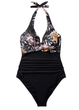 Сдельный купальник FS Flowy Abundant М с утягивающим эффектом Черный (8502) - изображение 3