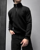 Теплий чоловічий светр zip L Чорний (RM0228) - изображение 3