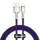 Кабель BASEUS Lightning Cafule Series Metal Data Cable |1M, 2.4A| (CALJK-A05) black - зображення 3