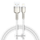 Кабель BASEUS Lightning Cafule Series Metal Data Cable |1M, 2.4A| (CALJK-A05) black - зображення 5