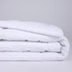 Одеяло шерстяное MirSon №187 Сolor Fun Line 17-0605 Stripe White Woollen 155x215 см Лето (2200010859171) - изображение 2