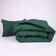 Ковдра шовкова MirSon №141 Сolor Fun Line 17-0612 Stripe Emerald Silk Kapok 140x205 см Зима (2200010860573) - зображення 4
