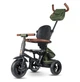 Трехколесный детский складной велосипед Tri-Cycle RITO DELUXE 5-в-1 оливковый прогулочный трансформер от 12 месяцев с родительской ручкой защитным козырьком и надувными колесами 10″ - изображение 4