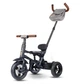 Трехколесный детский складной велосипед Tri-Cycle RITO DELUXE 5-в-1 серый прогулочный трансформер от 12 месяцев с родительской ручкой защитным козырьком и надувными колесами 10″ - изображение 5
