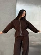 Жіночий теплий костюм (кофта+штани) Uaclothes 48-52 Коричневий (like36273-166971361) - изображение 2