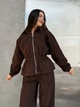 Жіночий теплий костюм (кофта+штани) Uaclothes 48-52 Коричневий (like36273-166971361) - изображение 4