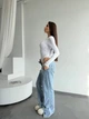 Жіночий однотонний силуетний боді Uaclothes 42-44 Молочний (like36309-167321349) - зображення 4