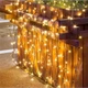 Светодиодная гирлянда 102 м 1000 LED на солнечной батарее+USB +пульт теплый белый - изображение 3