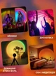 Світильник проекційний Sunset Lamp RGB з пультом на штативі USB проектор атмосферна лампа різнокольорова - зображення 3