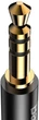 Аудіо-кабель Type-C - 3.5mm Baseus Horizontal 1m Чорний (CAM01-01) - зображення 4
