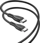 Кабель Type-C - Type-C Borofone BX51 Triumph 60W 3A 1m Чорний (BX51T-CC-B) - зображення 2