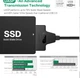 Адаптер контролер TYPE-C + USB 3.0 -> SATA для 2.5" HDD/SSD диска перехідник (615039762-1) Чорний - зображення 8